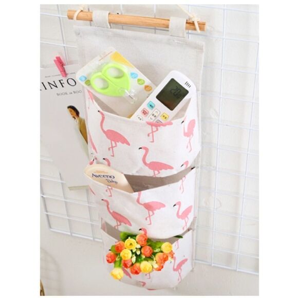 Flamingo 🦩 Print Hanging Storage - Picture 4 of 5